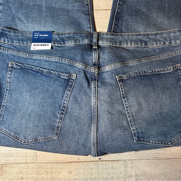 Old Navy Jeans Button-Fly High-Waisted O.G. Straight Cut-Off Size 26 - Picture 13 of 16